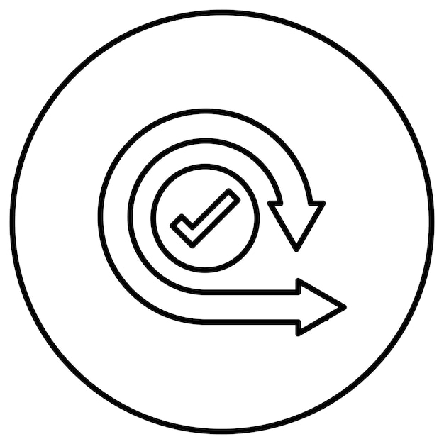 iteration icon vector image can be used for project management