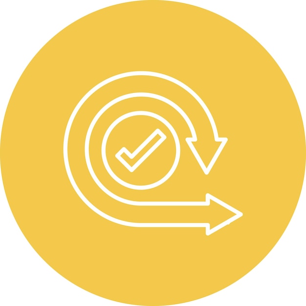 iteration icon vector image can be used for project management