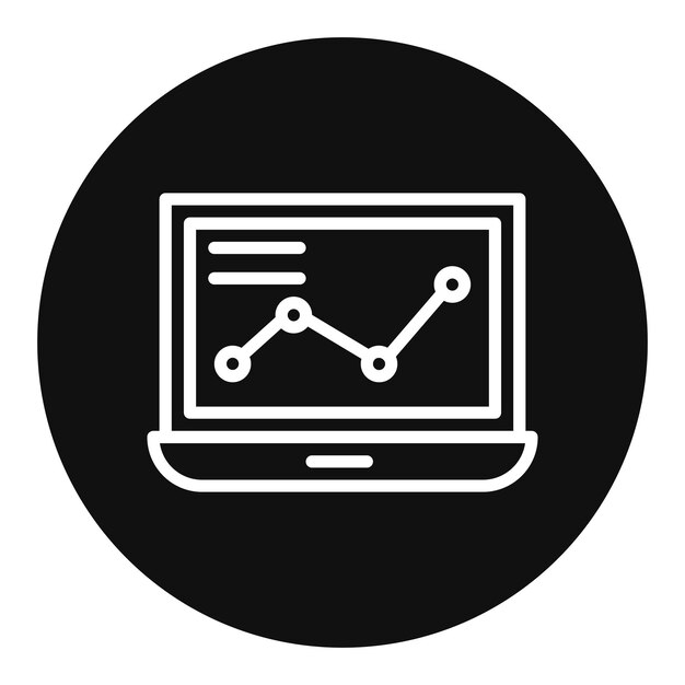 İzleme simgesi vektör görüntüsü, İş Analitiği için kullanılabilir
