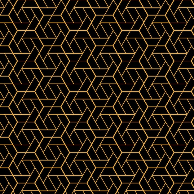 Japanese background with hand drawn line pattern vector