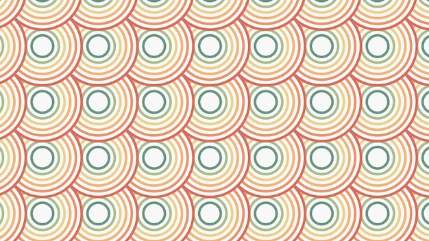 Japanese Chinese fish skin wave rainbow colors seamless pattern White background Geometric shape