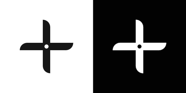 Japanese ninja shuriken icon Black line art vector logo set