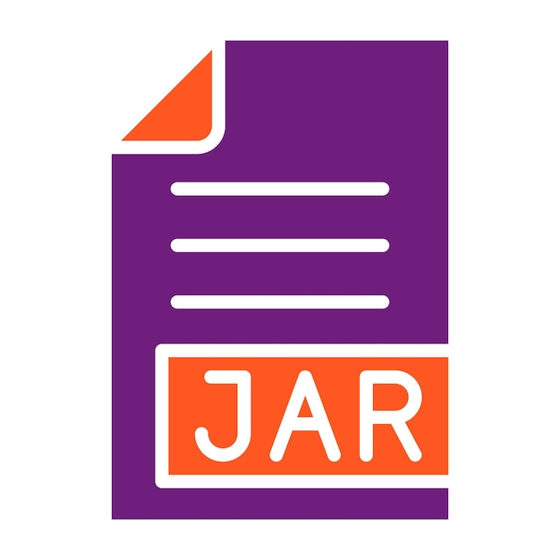 JAR Vector Icon Design Illustration