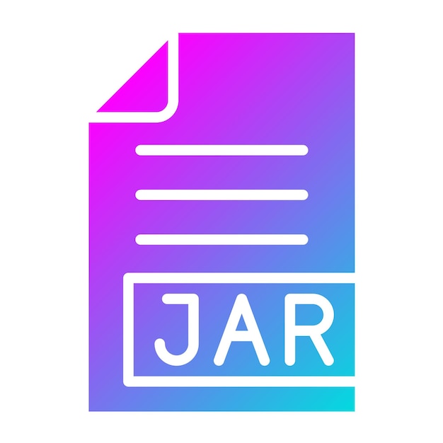 JAR Vector Icon Design Illustration