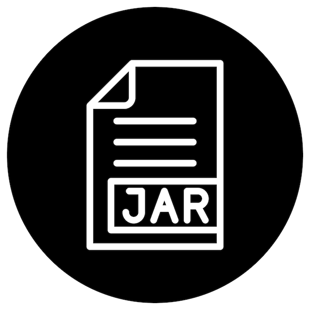 JAR Vector Icon Design Illustration