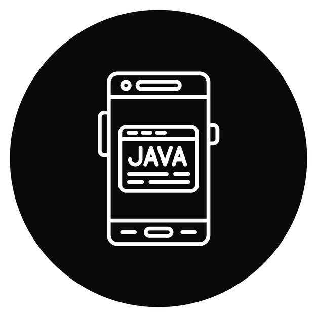 java icon vector image can be used for mobile app development