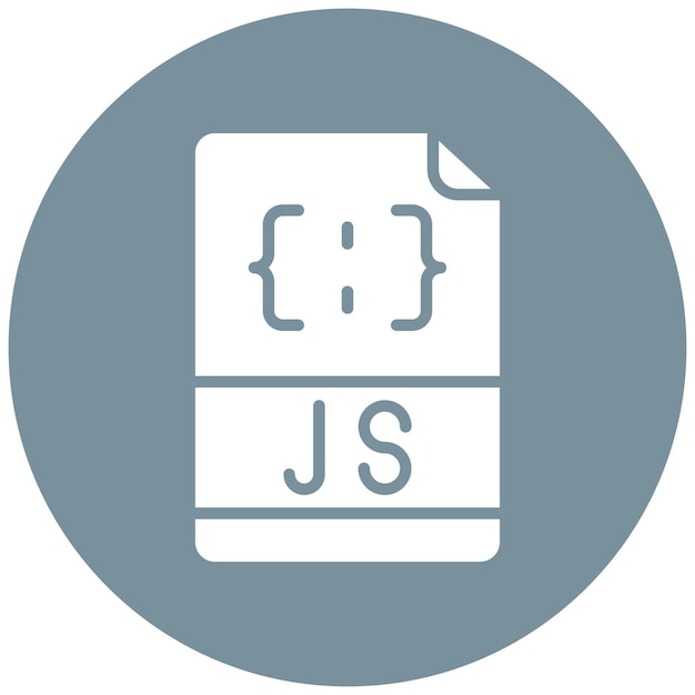Javascript File Vector Illustration Style
