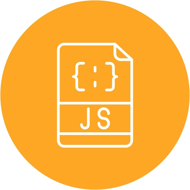 Javascript File Vector Illustration Style