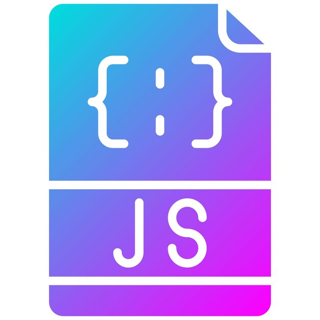Javascript File Vector Illustration Style