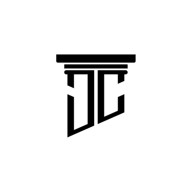JC monogram logo design letter text name symbol monochrome logotype alphabet character simple logo