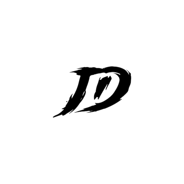 JD Monogram Logo Design letter text name symbol monochrome logotype alphabet character simple logo