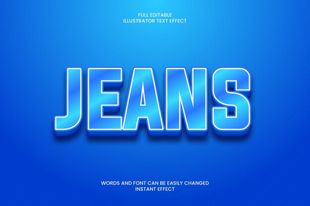 Jeans text effect
