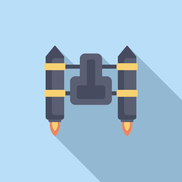 Jetpack with three engines generating thrust powering flight