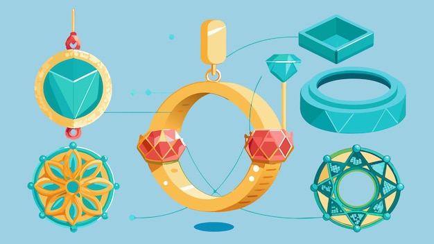 jewelry setting vector graphics illustration EPS source file format lossless scaling icon design
