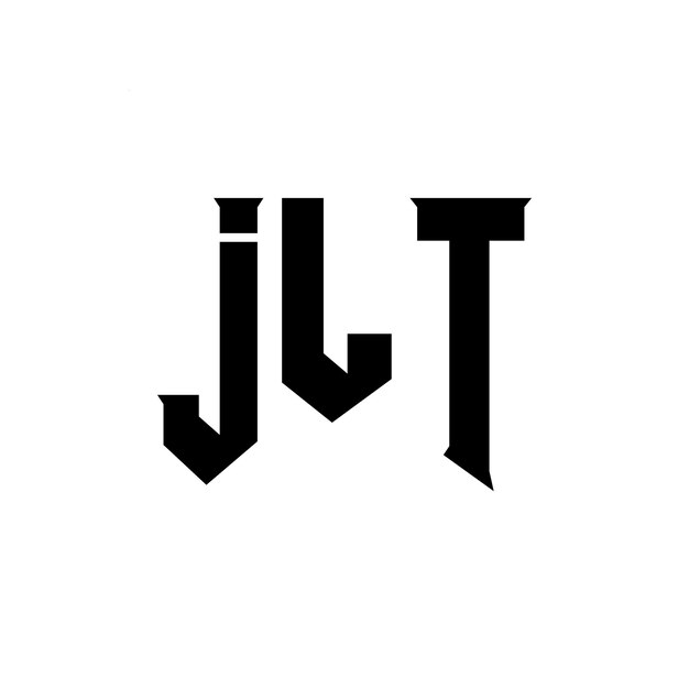 JLT bokstavslogotypdesign för teknikföretag JLT logotypdesign svart och vit färgkombination JLT logotyp JLT vektor JLT design JLT ikon JLT alfabet JLT typografi logotypdesign