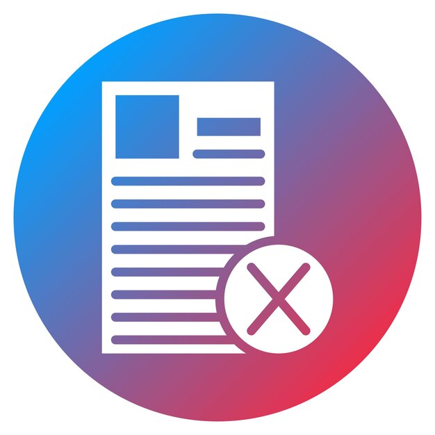 Job Rejection icon vector image Can be used for Hiring Process
