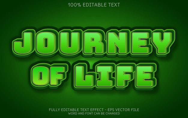 Journey Of Life Text effect Editable Text Style