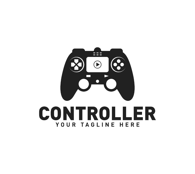 Joystick controller Game pad or game controller logo design Vector illustration