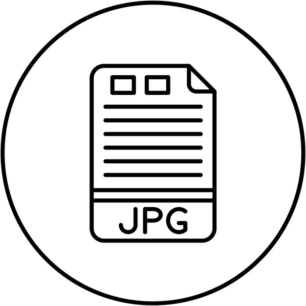 JPG icon vector image Can be used for File Formats