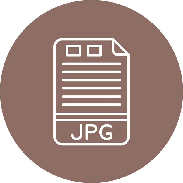 jpg icon vector image can be used for file formats