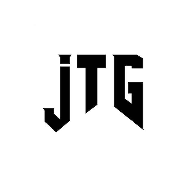 JTG letter logo design for technology company JTG logo design black and white color combination JTG logo JTG vector JTG design JTG icon JTG alphabet JTG typography logo design