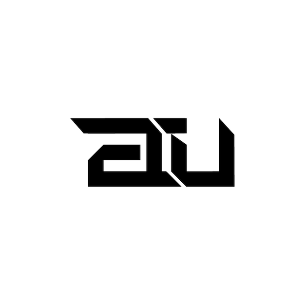 ju monogram logo design letter text name symbol monochrome logotype alphabet character simple logo