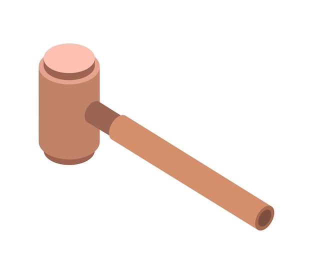 Judge hammer isometric