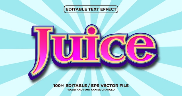 juice editable text effect