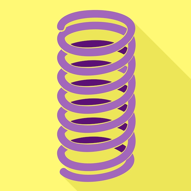 jump spring icon flat illustration of jump spring vector icon for web design