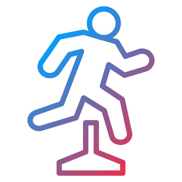 Jumping Athlete icon vector image Can be used for Track and Field