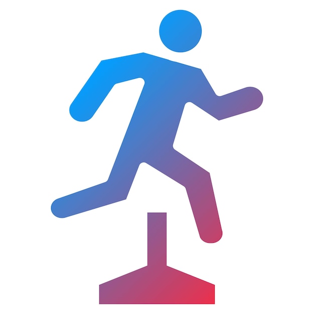 Jumping Athlete icon vector image Can be used for Track and Field