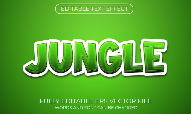Jungle text effect