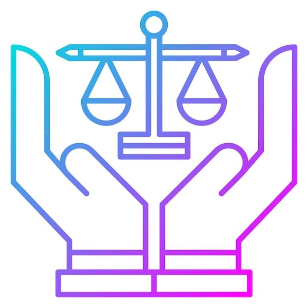 Justice vector icon Can be used for Banking and Finance iconset