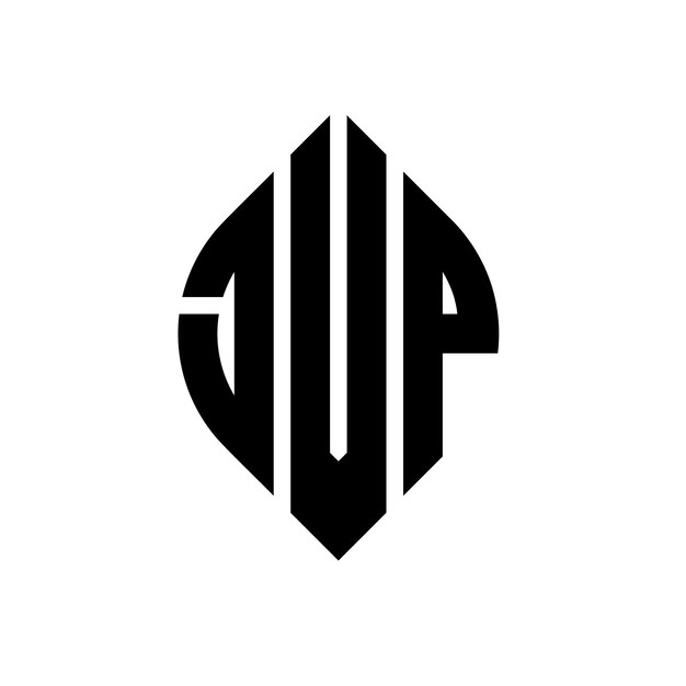 jvp circle letter logo design with circle and ellipse shape jvp ellipse letters with typographic style the three initials form a circle logo jvp circle emblem abstract monogram letter mark vector