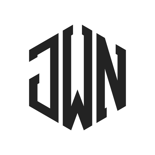 JWN Logo Design Initial Letter JWN Monogram Logo using Hexagon shape