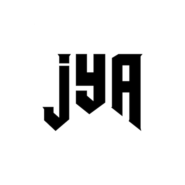 JYA letter logo design for technology company JYA logo design black and white color combination JYA logo JYA vector JYA design JYA icon JYA alphabet JYA typography logo design