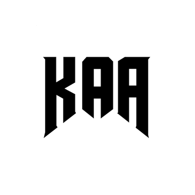 KAA letter logo design for technology company KAA logo design black and white color combination KAA logo KAA vector KAA design KAA icon KAA alphabet KAA typography logo design