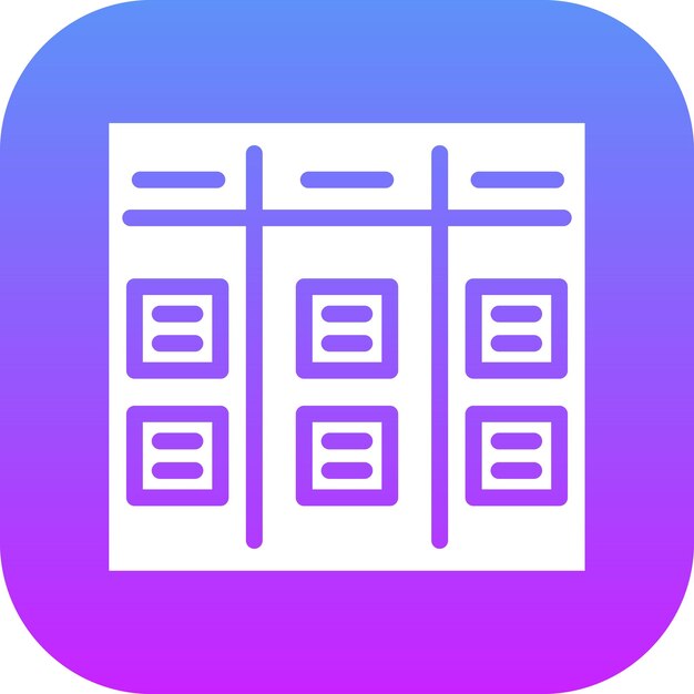 Kanban vector icon illustration of Project Management iconset