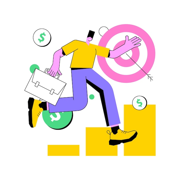 Karrierevækst abstrakt koncept vektor illustration