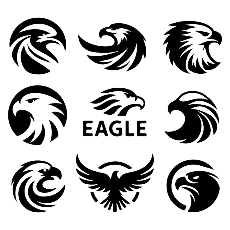 Kartal logo ikon vektör konsepti