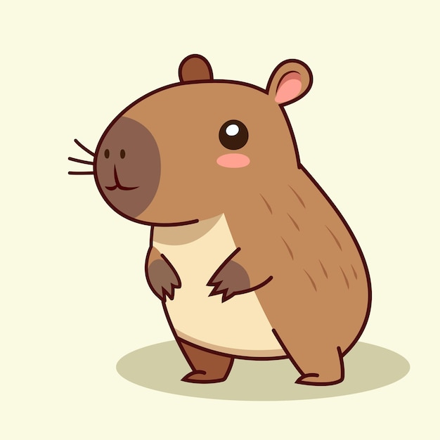 kawaii capybara design