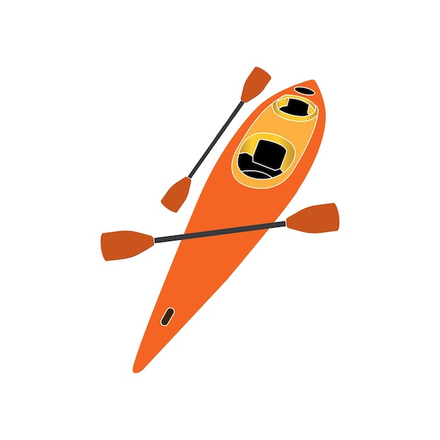 Kayaking vector icon