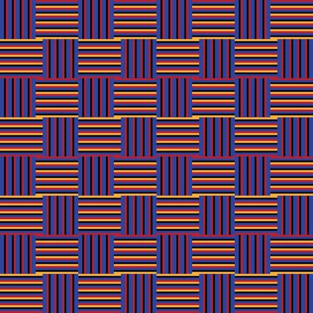Kente Sømløst digitalt Mønster