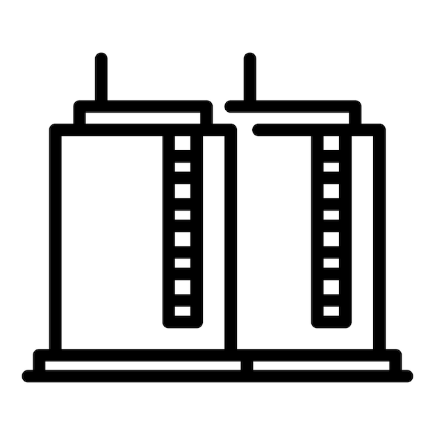 Kerosene storage icon Outline Kerosene storage vector icon for web design isolated on white background