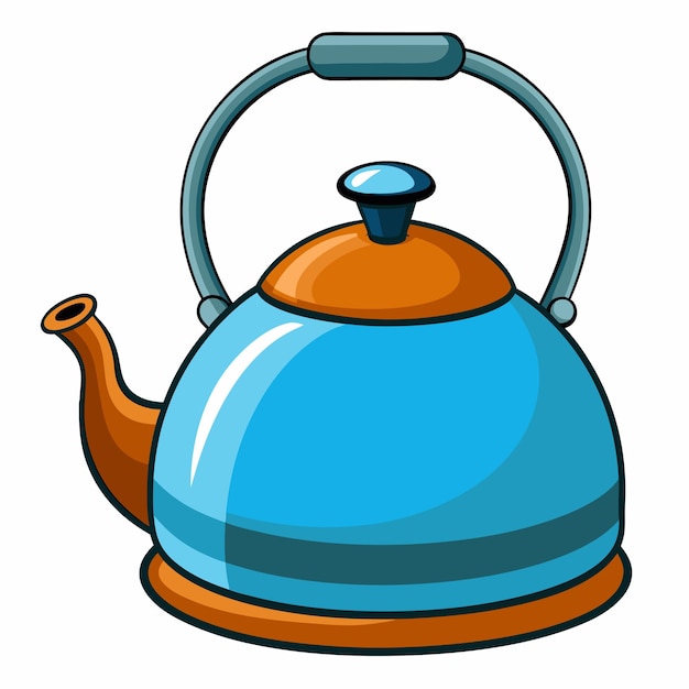 kettle clipart cartoon Illustration drawing