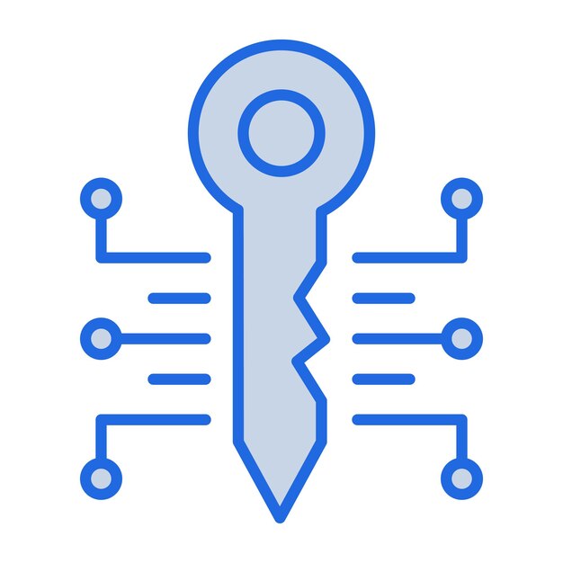 Key Blue Tone Illustration