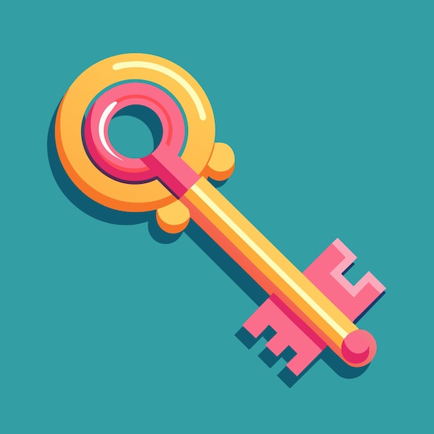 key vector graphics illustration EPS source file format lossless scaling icon design