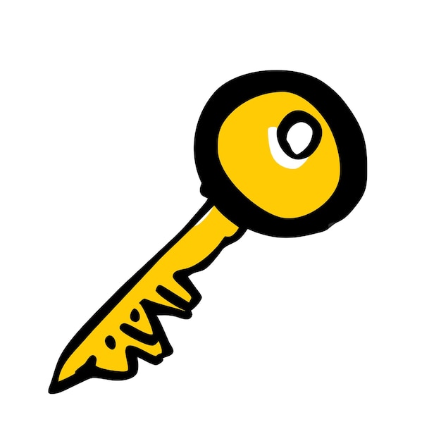key vector graphics illustration EPS source file format lossless scaling icon design