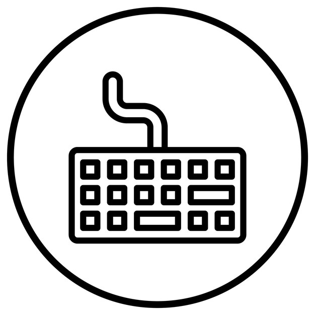 Keyboard Vector Icon Design Illustration