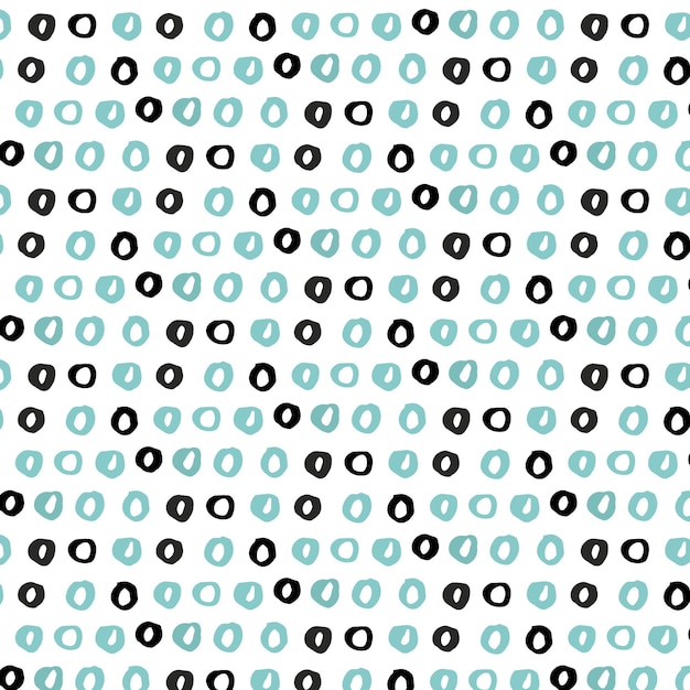 Kids hand drawn seamless pattern
